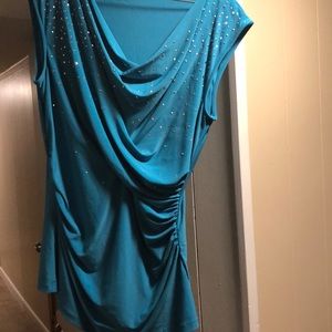 Turquoise Chaus shirt, size M